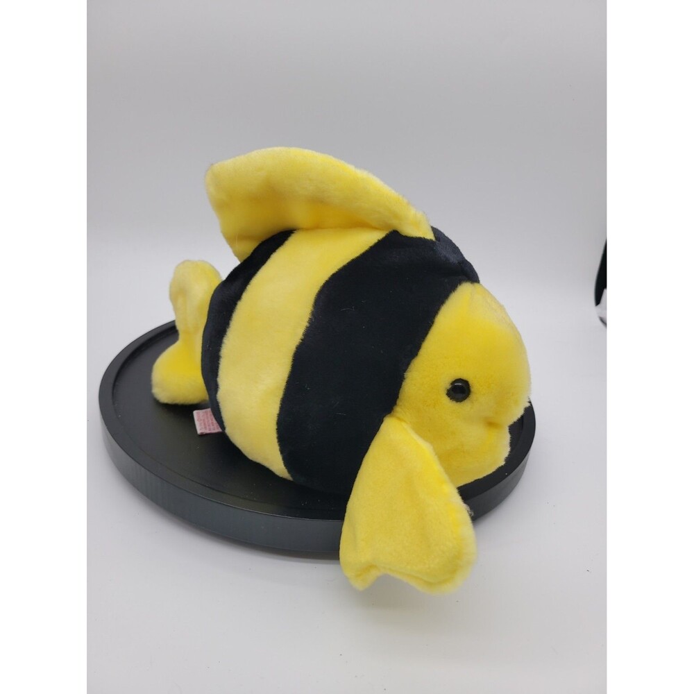 Bubbles the Yellow Black Fish Plush Ty Beanie Baby No Hangtag